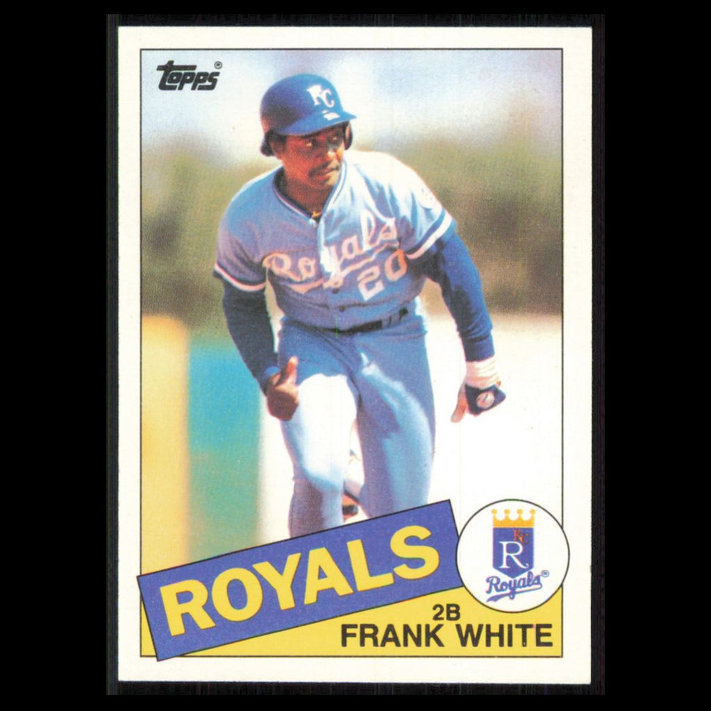 Frank White #743 1985 Topps Kansas City Royals Baseball Card MLB NM