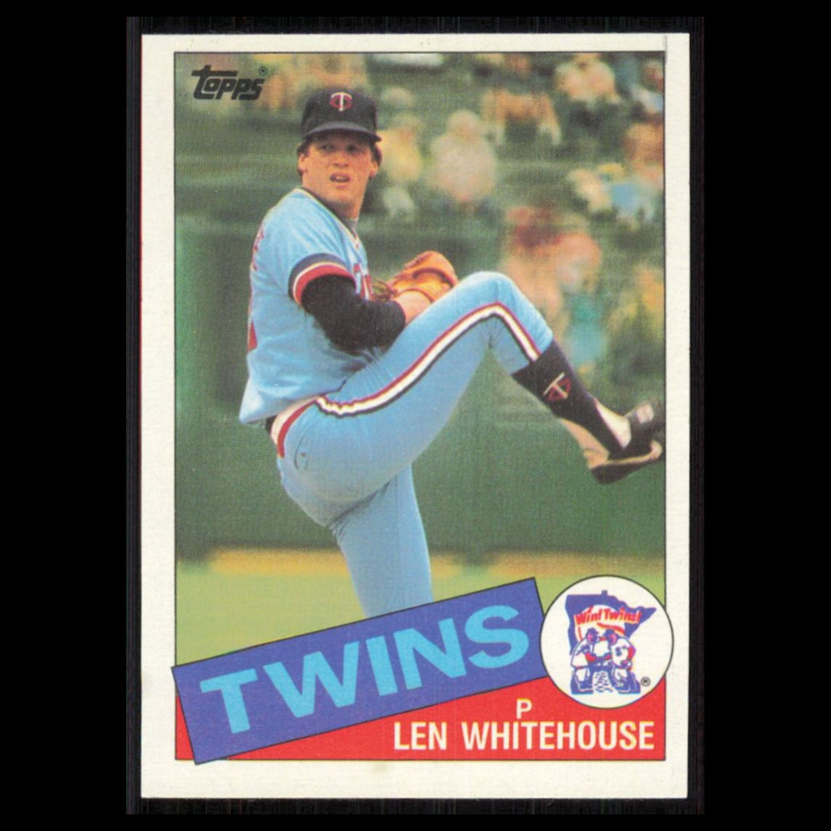 Len Whitehouse #406 1985 Topps Minnesota Twins Baseball Card MLB NM