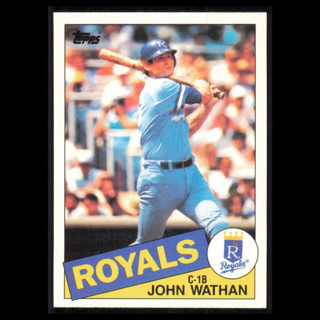John Wathan #308 1985 Topps Kansas City Royals Baseball Card MLB NM