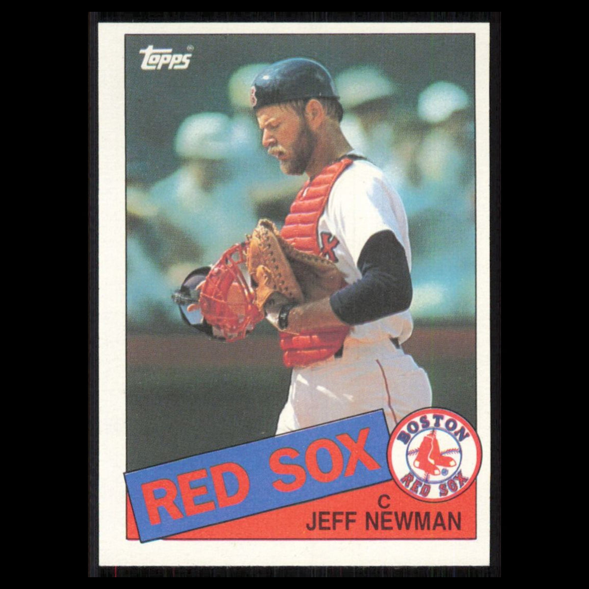 Jeff Newman #376 1985 Topps Boston Red Sox Baseball Card MLB NM