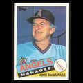 John McNamara #732 1985 Topps California Angels Baseball Card MLB NM