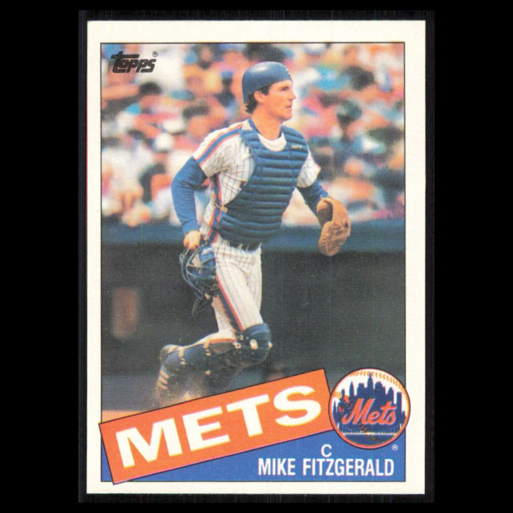 Mike Fitzgerald #104 1985 Topps New York Mets Baseball Card MLB NM