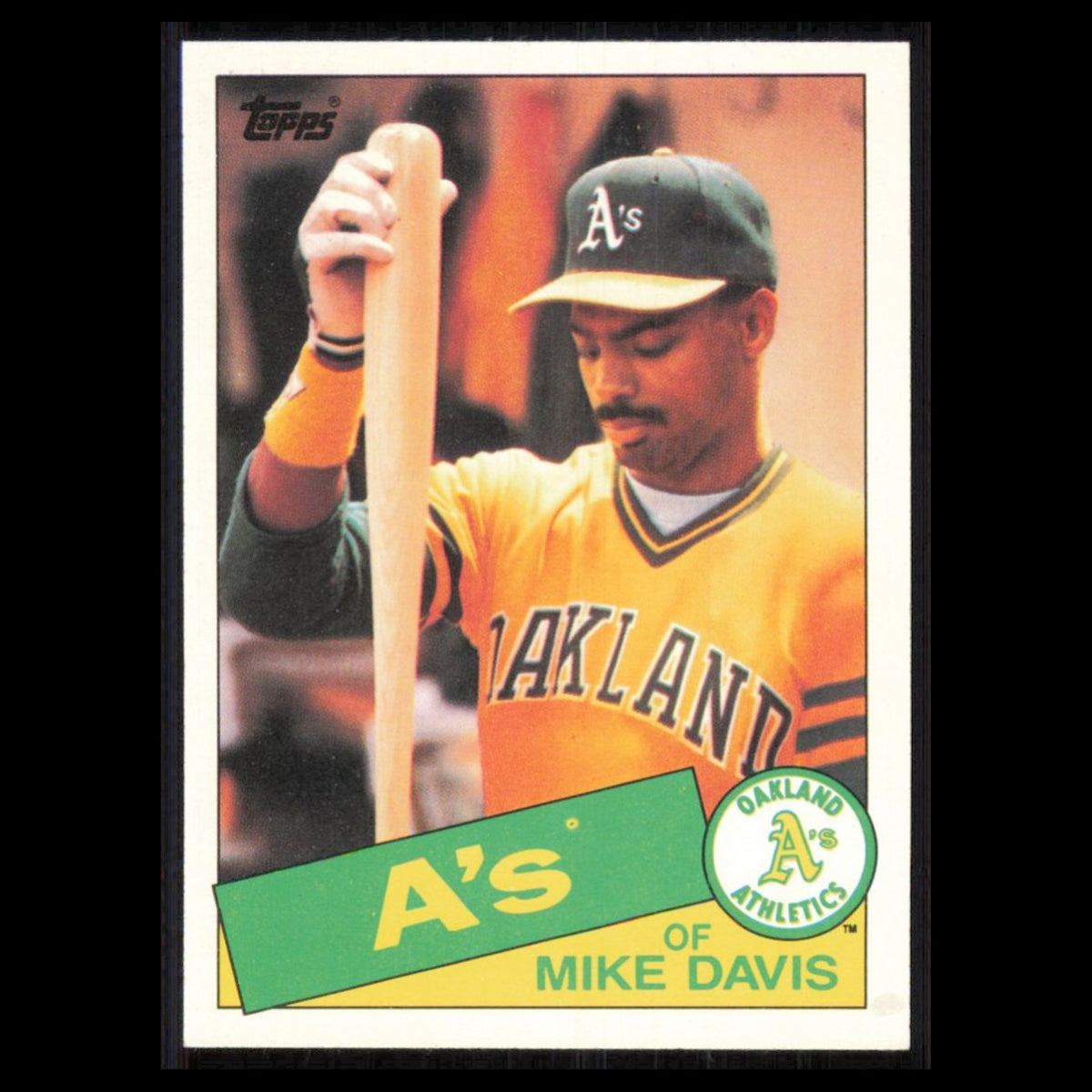 Mike Davis #778 1985 Topps Oakland Athletics Baseball Card MLB NM