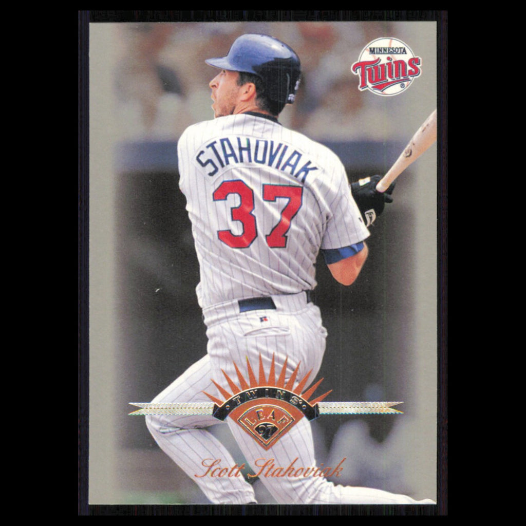 Scott Stahoviak #19 1997 Leaf Minnesota Twins Baseball Card MLB NM