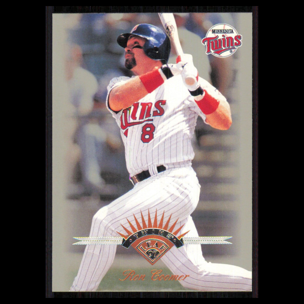 Ron Coomer #159 1997 Leaf Minnesota Twins Baseball Card MLB NM