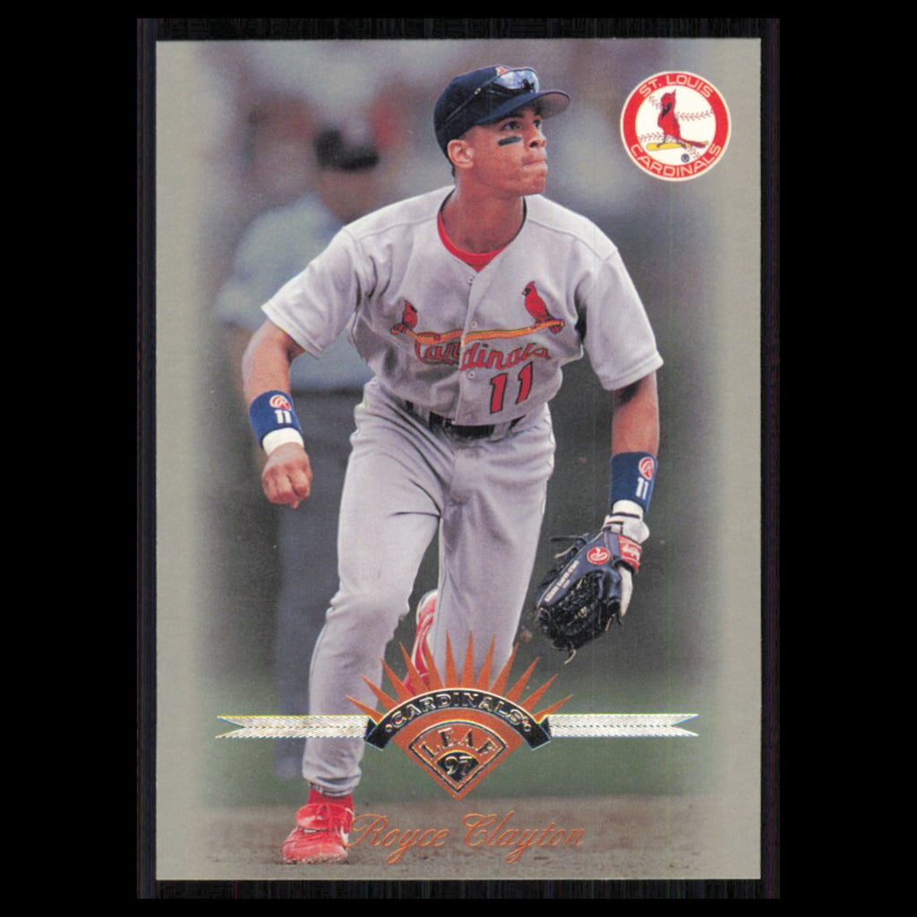 Royce Clayton #51 1997 Leaf St. Louis Cardinals Baseball Card MLB NM