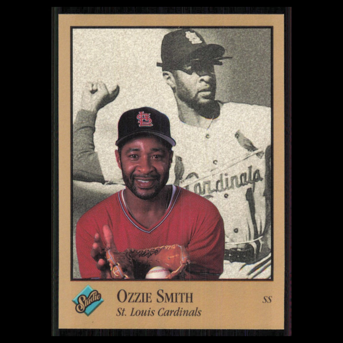 Ozzie Smith #98 1992 Studio St. Louis Cardinals Baseball Card MLB NM