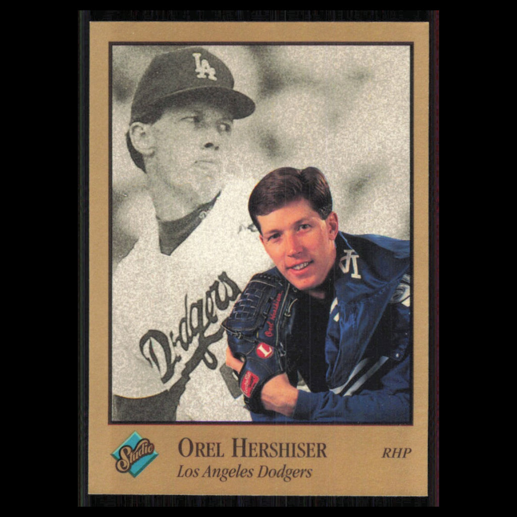 Orel Hershiser #44 1992 Studio Los Angeles Dodgers Baseball Card MLB NM