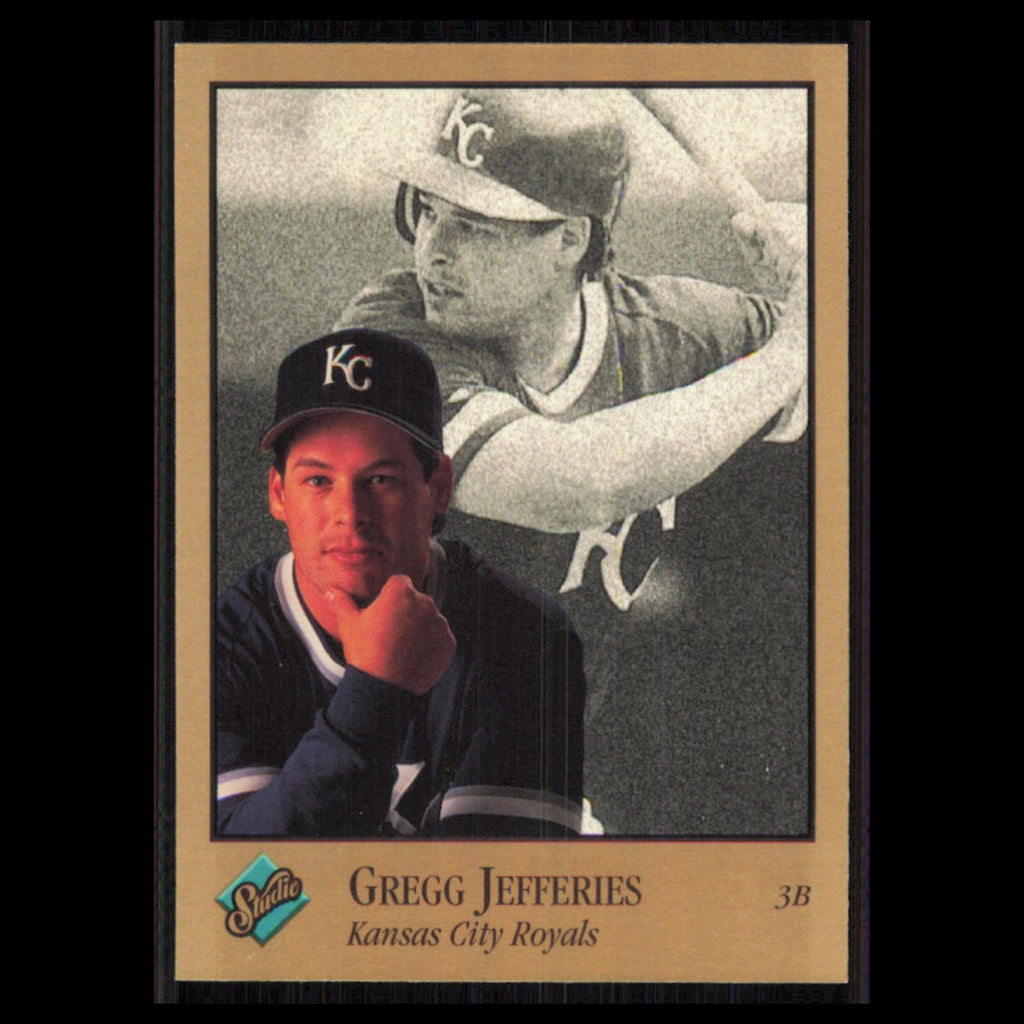 Gregg Jefferies #184 1992 Studio Kansas City Royals Baseball Card MLB NM