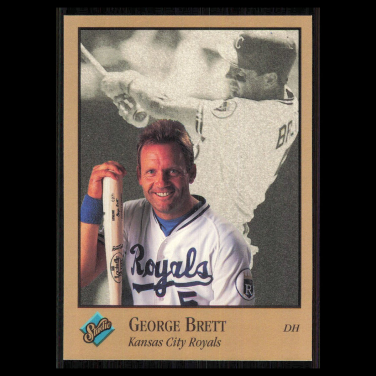 George Brett #181 1992 Studio Kansas City Royals Baseball Card MLB NM