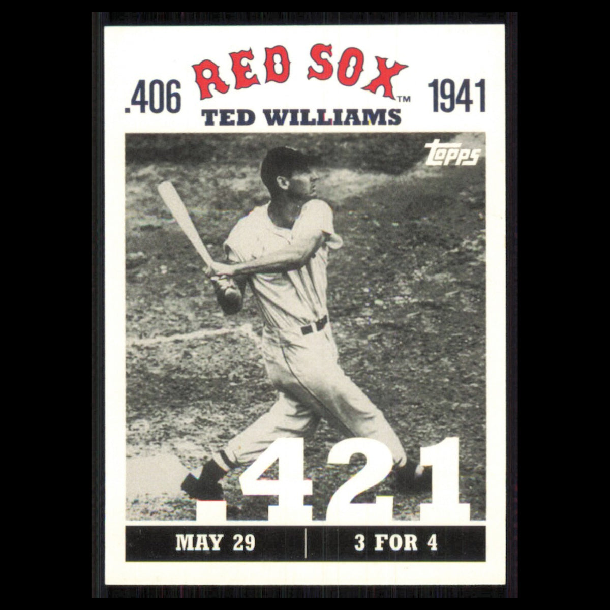 Ted Williams #TW12 2007 Topps Ted Williams 406 Boston Red Sox Baseball Card MLB