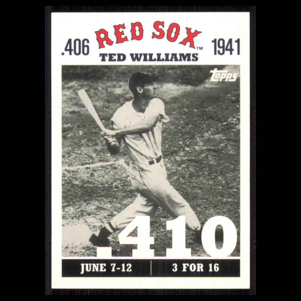 Ted Williams #TW18 2007 Topps Ted Williams 406 Boston Red Sox Baseball Card MLB
