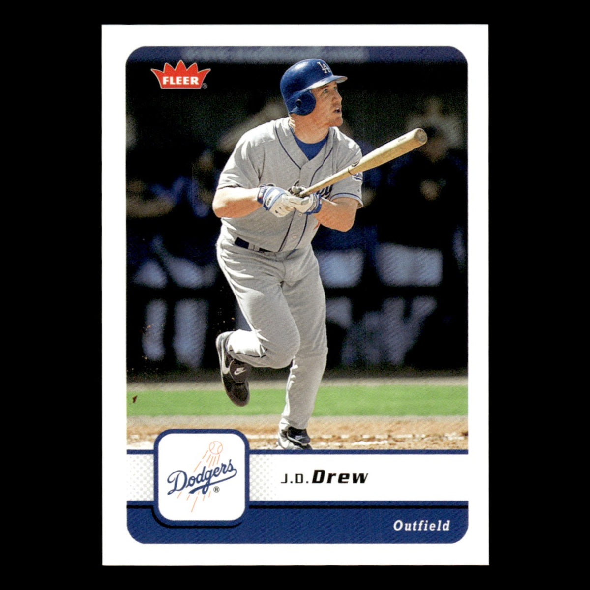 J.D. Drew #142 2006 Fleer Los Angeles Dodgers Baseball Card MLB NM