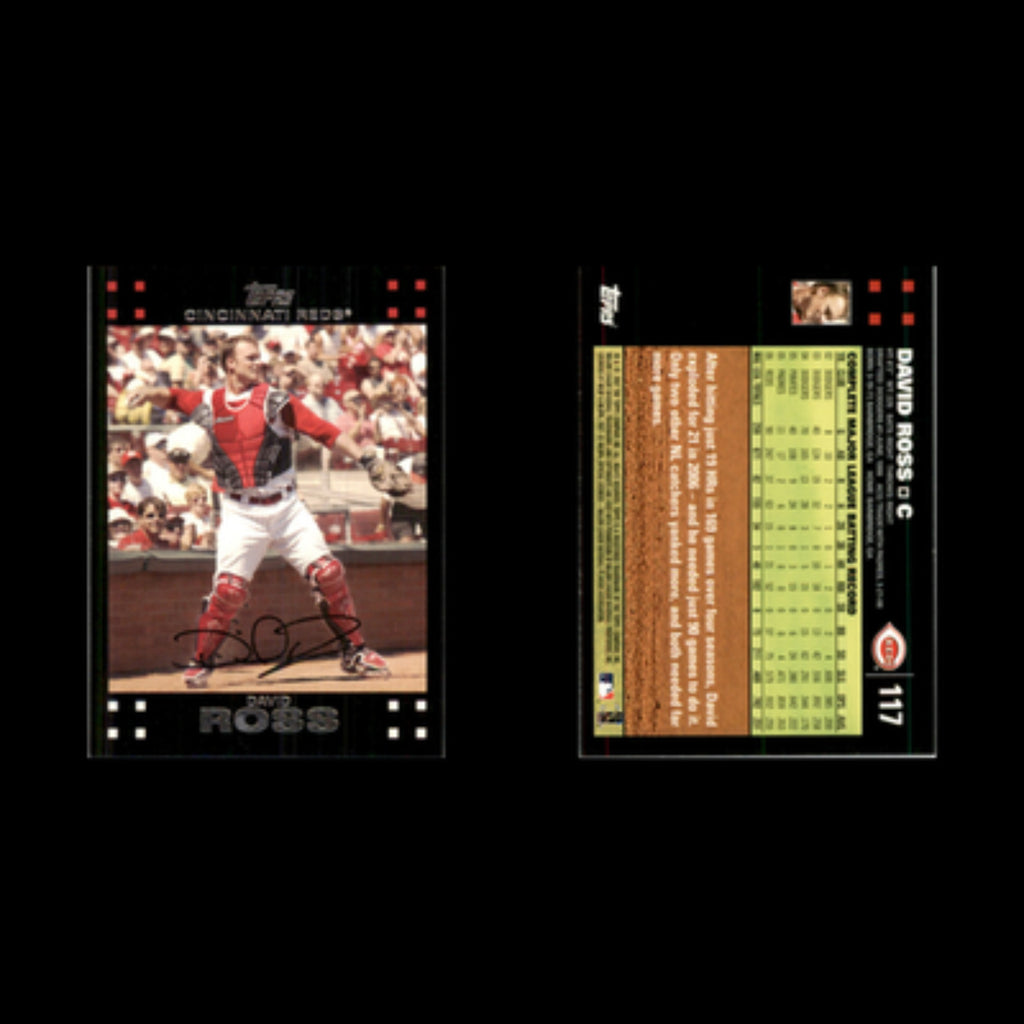 David Ross #117 2007 Topps Cincinnati Reds Baseball Card MLB NM