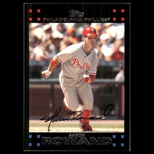 Aaron Rowand #110 2007 Topps Philadelphia Phillies Baseball Card MLB NM