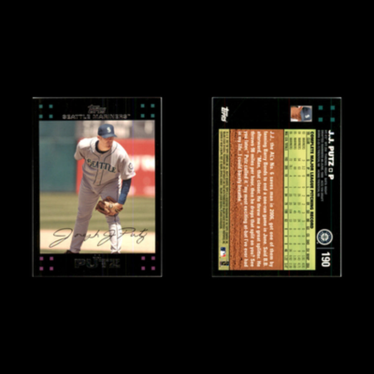 J.J. Putz #190 2007 Topps Seattle Mariners Baseball Card MLB NM