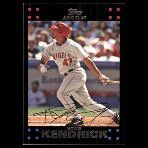 Howie Kendrick #453 2007 Topps Los Angeles Angels Baseball Card MLB NM