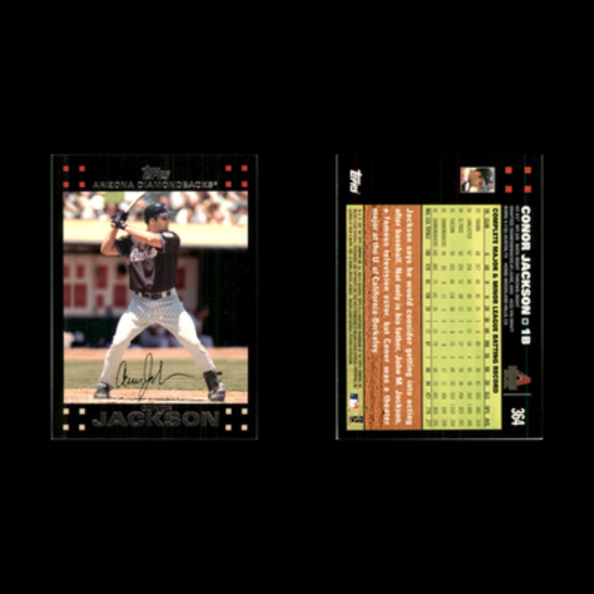 Conor Jackson #364 2007 Topps Arizona Diamondbacks Baseball Card MLB NM