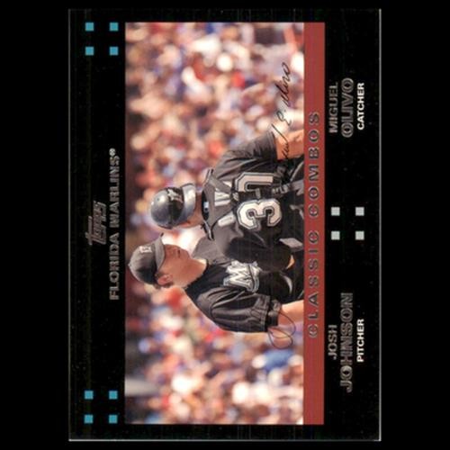 Miguel Olivo/Josh Johnson #652 2007 Topps Florida Marlins Baseball Card MLB NM