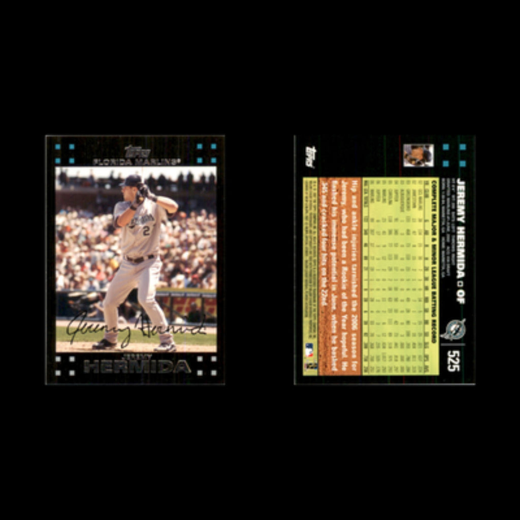Jeremy Hermida #525 2007 Topps Florida Marlins Baseball Card MLB NM