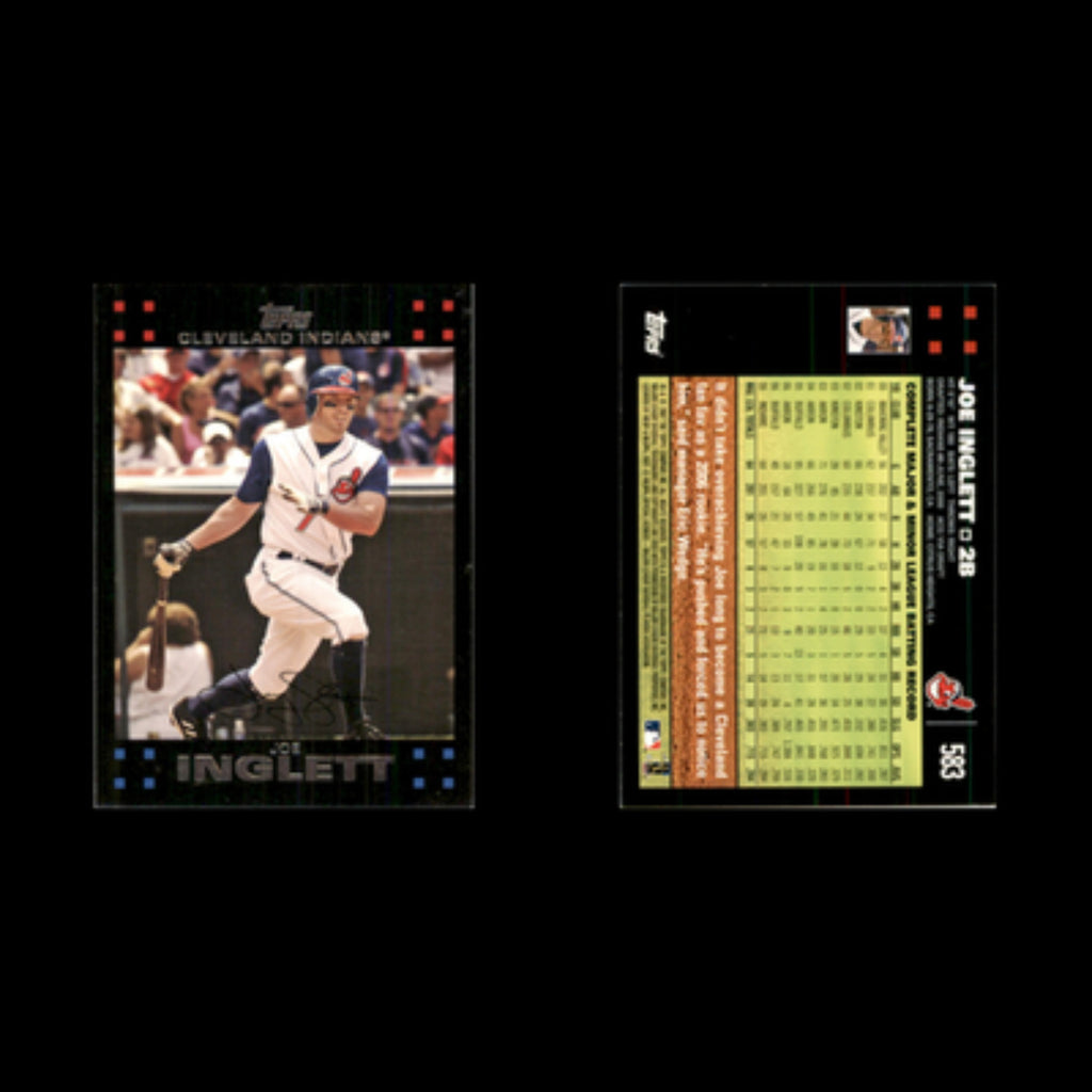 Joe Inglett #583 2007 Topps Cleveland Indians Baseball Card MLB NM
