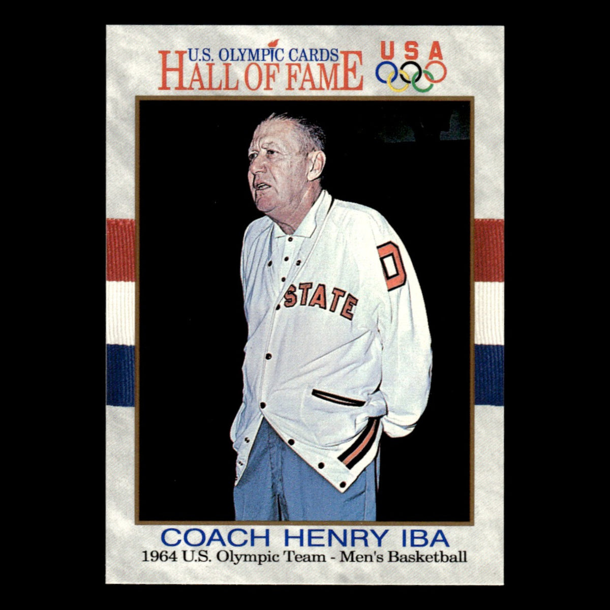 Coach Henry Iba #61 1991 Impel Olympic Hall of Fame Baseball Card MLB NM