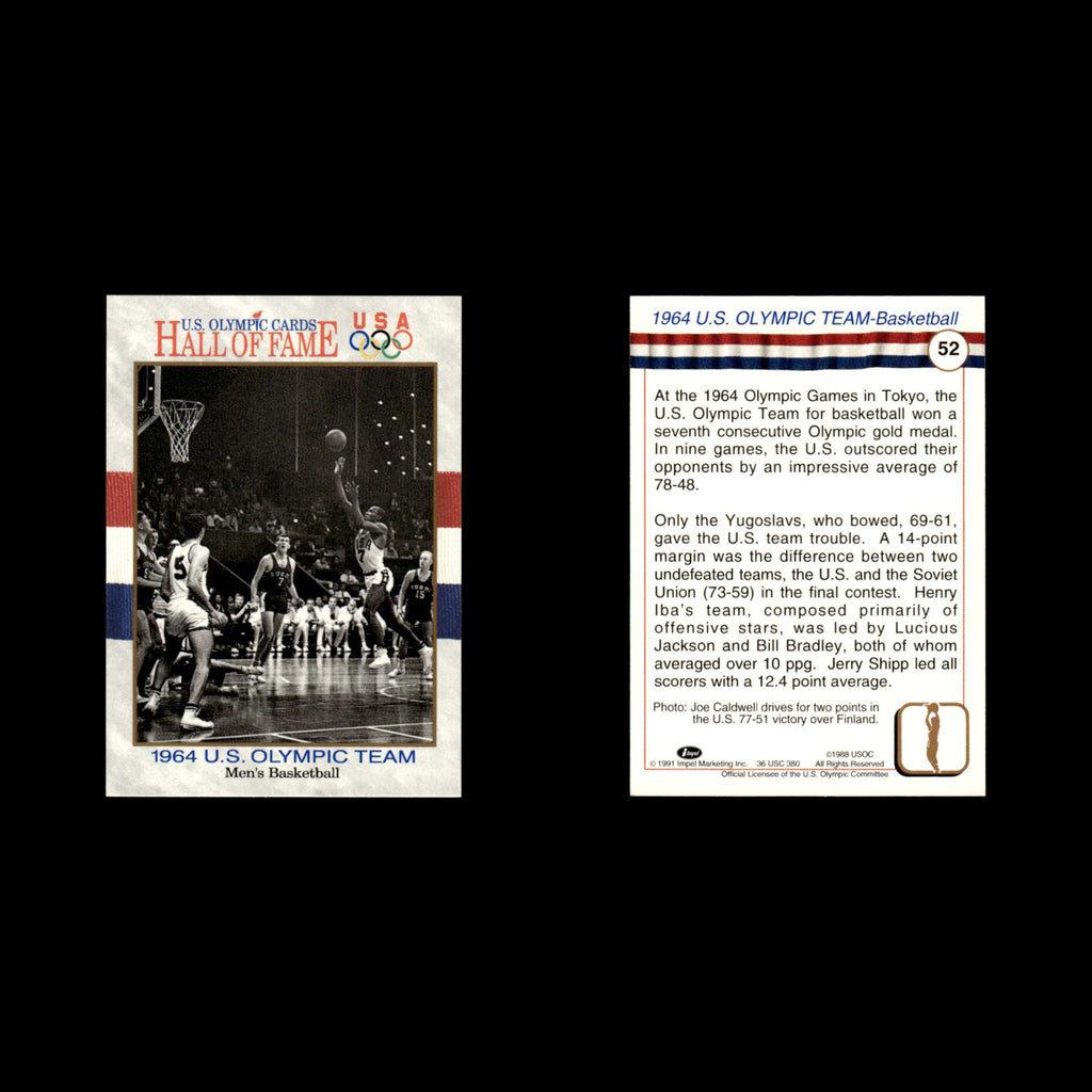1964 U.S. Olympic Team Mens Basketball #52 1991 Impel Olympic Hall of Fame Card