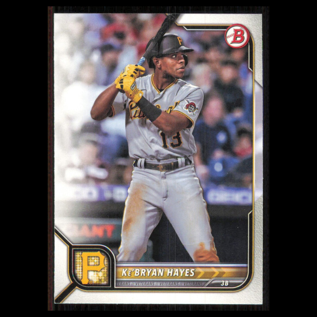 KeBryan Hayes #13 2022 Bowman Pittsburgh Pirates Baseball Card MLB NM