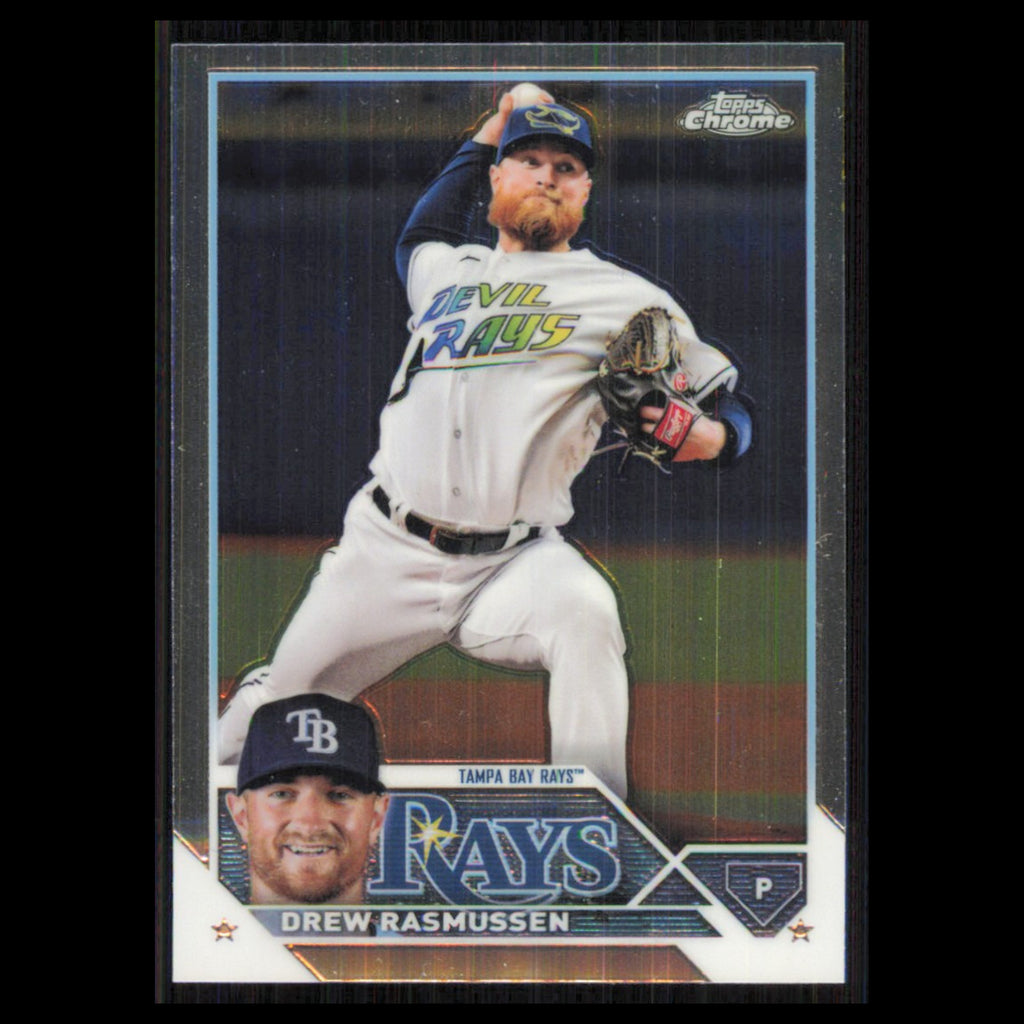 Drew Rasmussen #210 2023 Topps Chrome Tampa Bay Rays Baseball Card MLB NM
