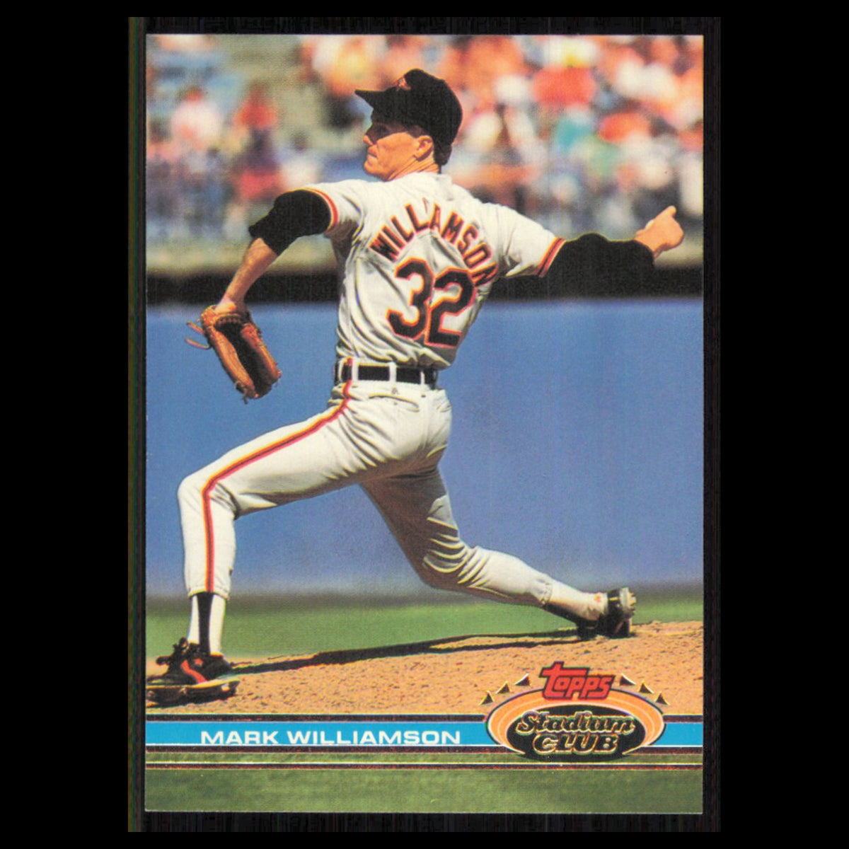 Mark Williamson #20 1991 Topps Stadium Club Baltimore Orioles Baseball Card MLB