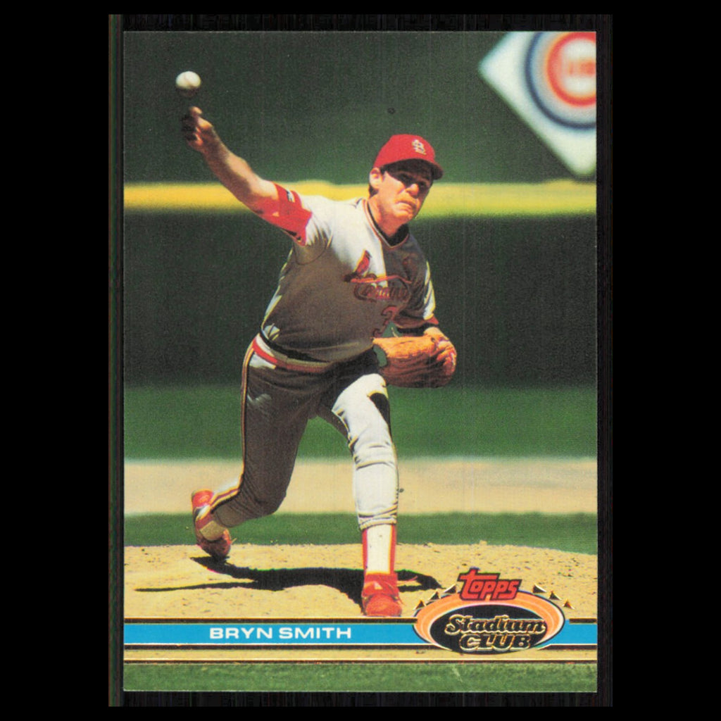 Bryn Smith #17 1991 Topps Stadium Club St. Louis Cardinals Baseball Card MLB NM
