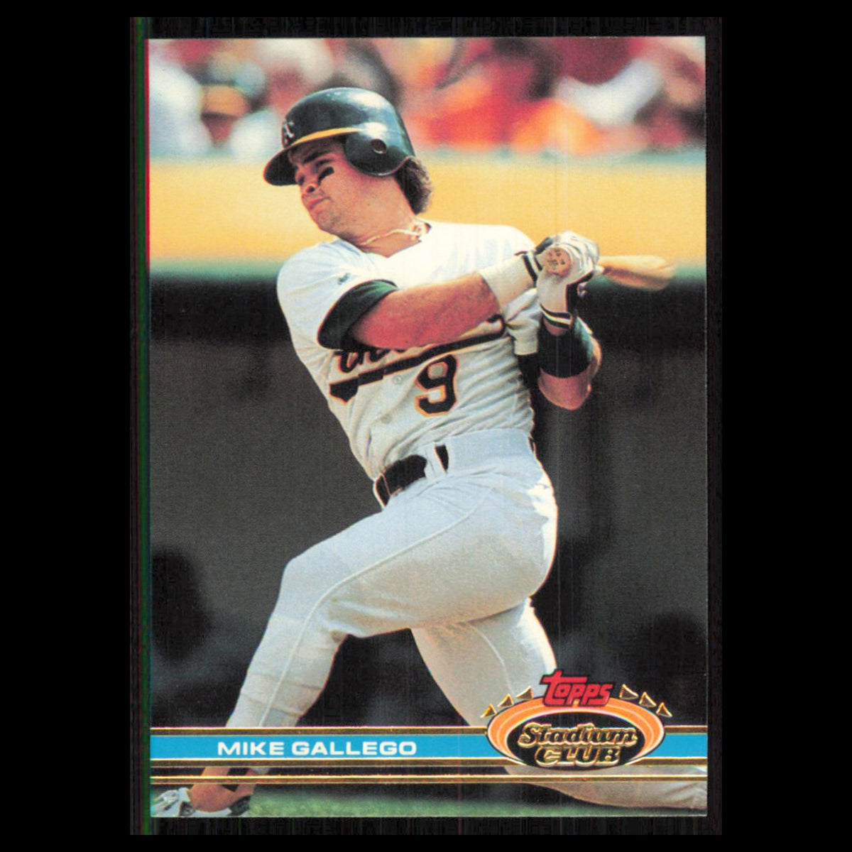 Mike Gallego #151 1991 Topps Stadium Club Oakland Athletics Baseball Card MLB NM