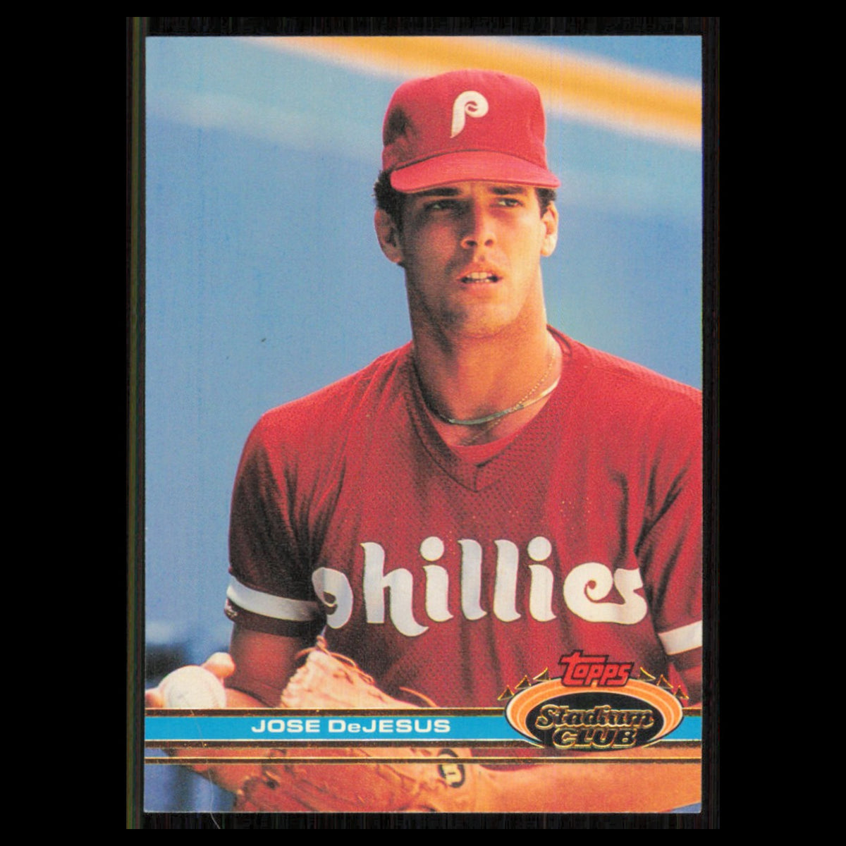 Jose DeJesus #104 1991 Topps Stadium Club Philadelphia Phillies Baseball Card NM