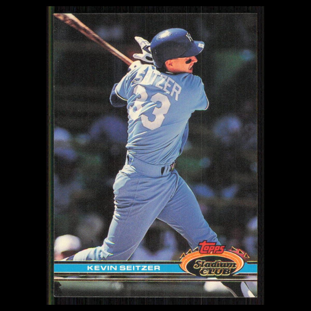 Kevin Seitzer #88 1991 Topps Stadium Club Kansas City Royals Baseball Card MLB