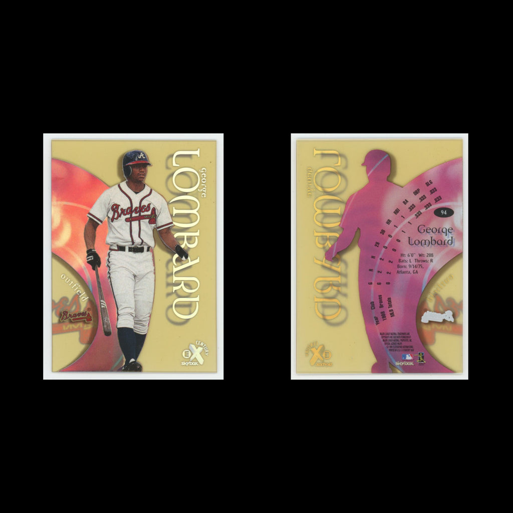 George Lombard #94 1999 SkyBox E-X Century Atlanta Braves Baseball Card MLB NM