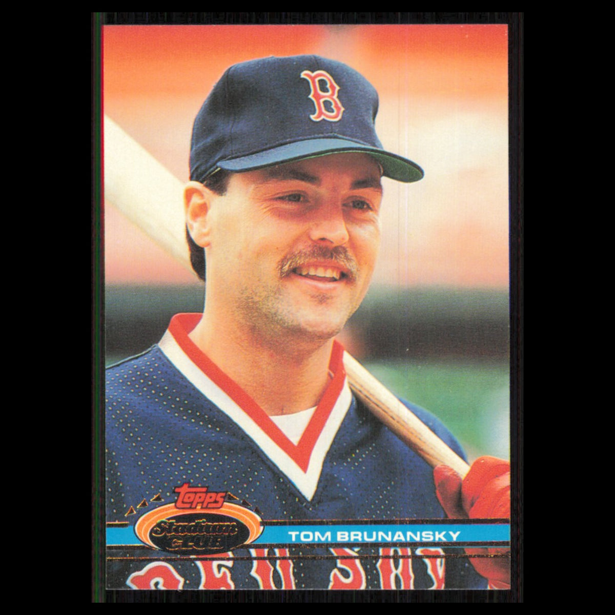 Tom Brunansky #297 1991 Topps Stadium Club Boston Red Sox Baseball Card MLB NM