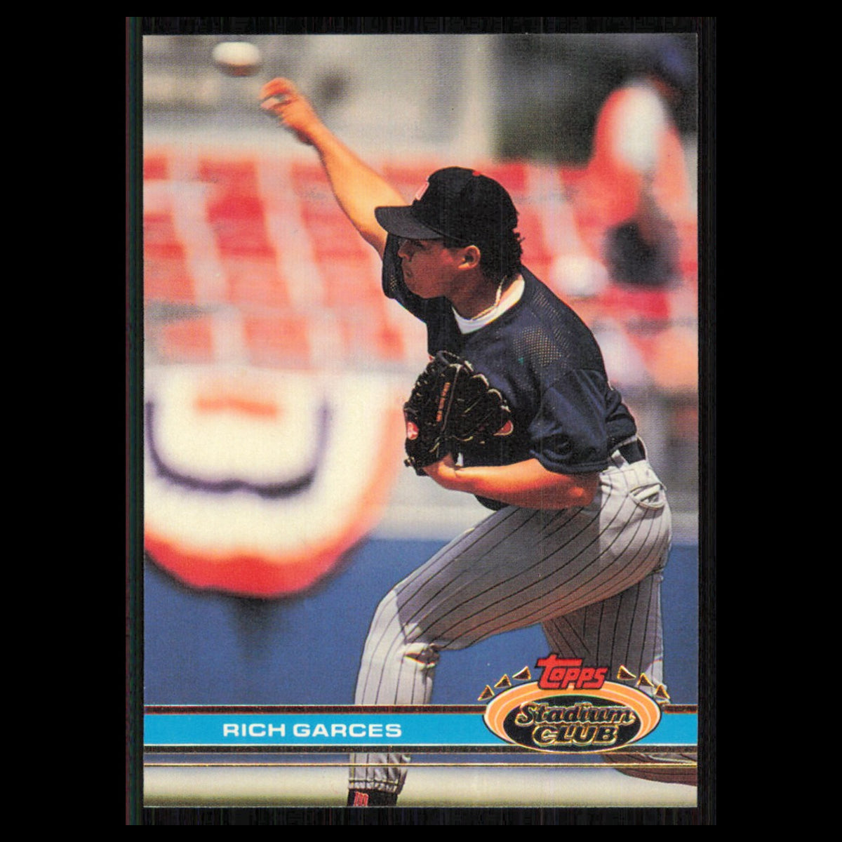 Rich Garces Rookie #370 1991 Topps Stadium Club Minnesota Twins Baseball Card NM