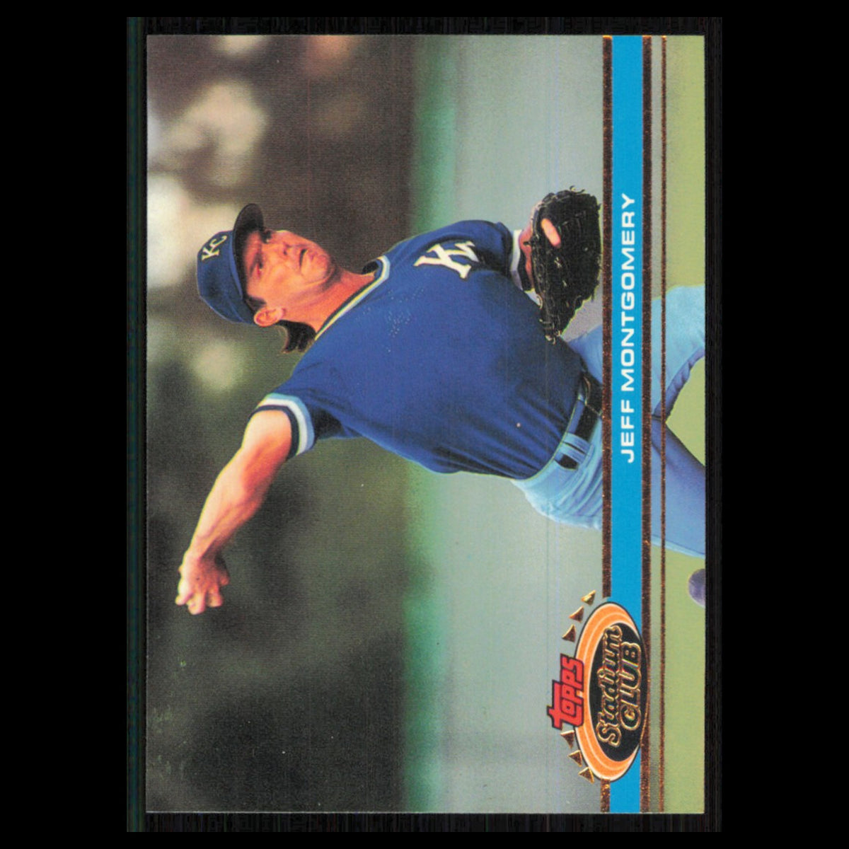 Jeff Montgomery #369 1991 Topps Stadium Club Kansas City Royals Baseball Card NM