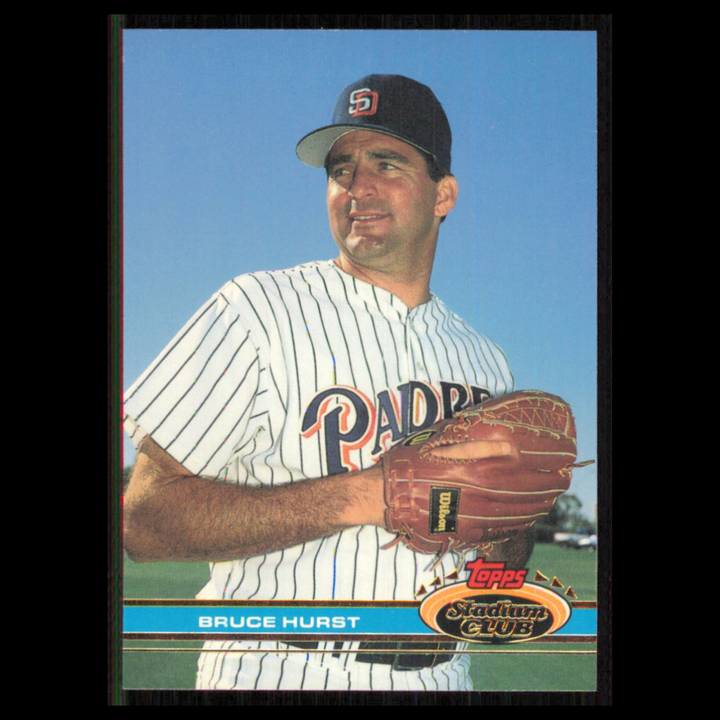 Bruce Hurst #475 1991 Topps Stadium Club San Diego Padres Baseball Card MLB NM