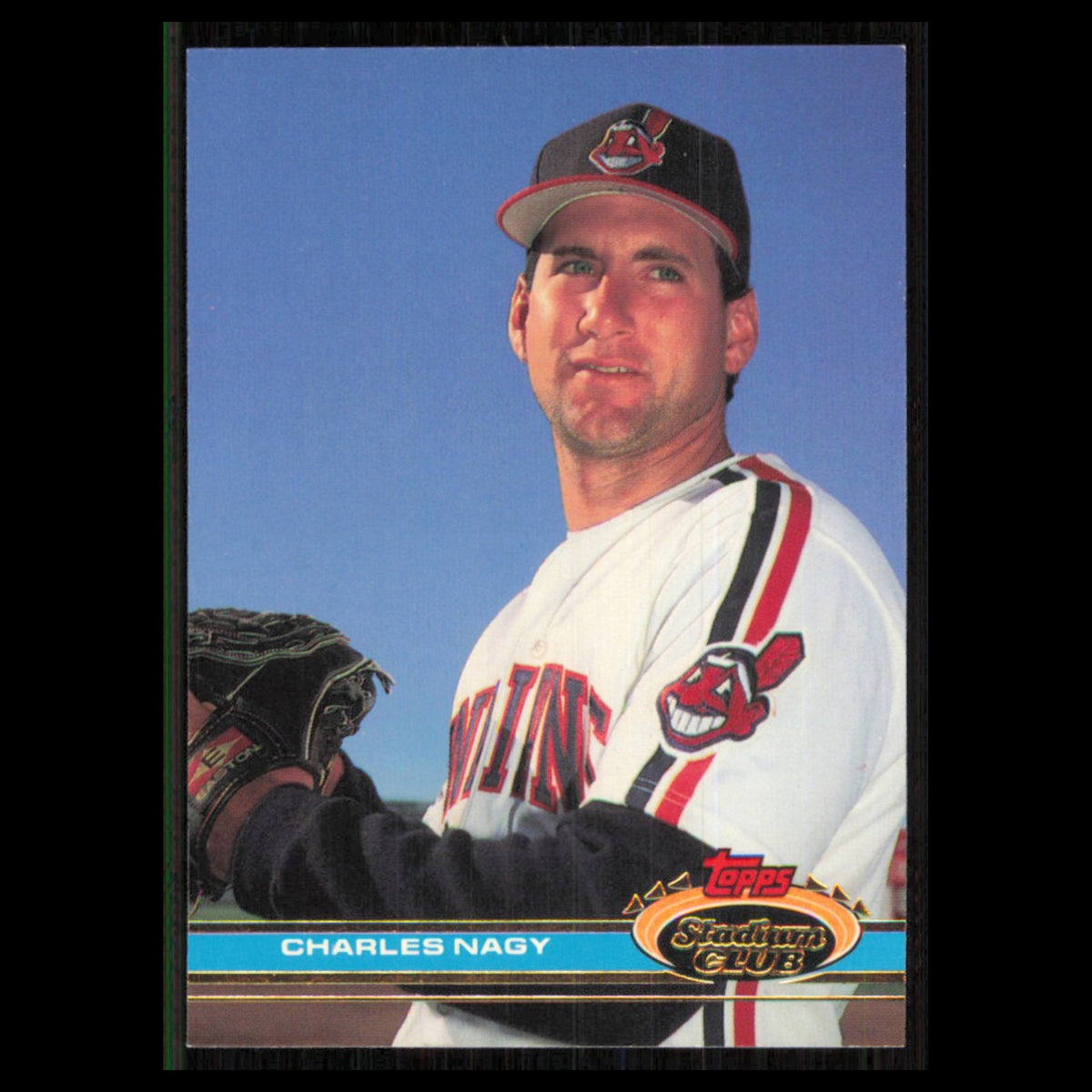 Charles Nagy #472 1991 Topps Stadium Club Cleveland Indians Baseball Card MLB NM