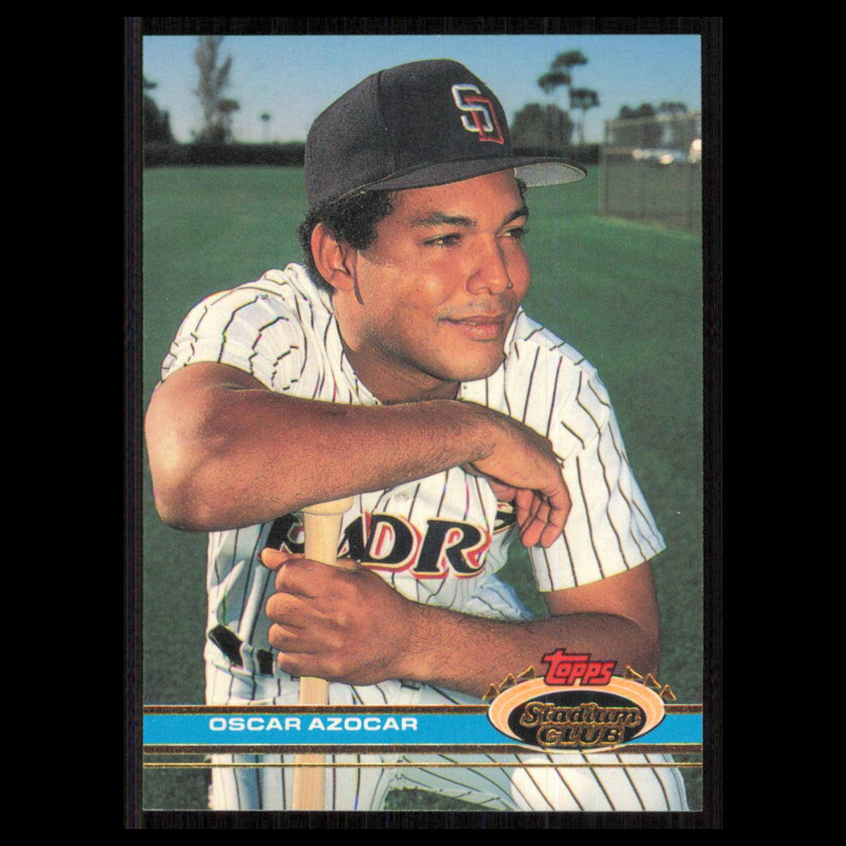 Oscar Azocar #450 1991 Topps Stadium Club San Diego Padres Baseball Card MLB NM
