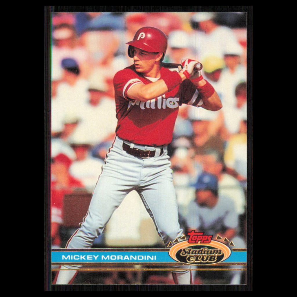 Mickey Morandini #535 1991 Topps Stadium Club Philadelphia Phillies Baseball MLB