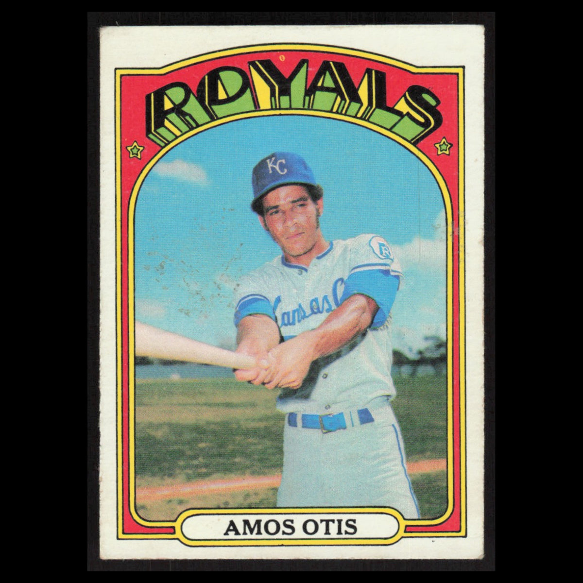 Amos Otis #10 1972 Topps Kansas City Royals Baseball Card MLB EX