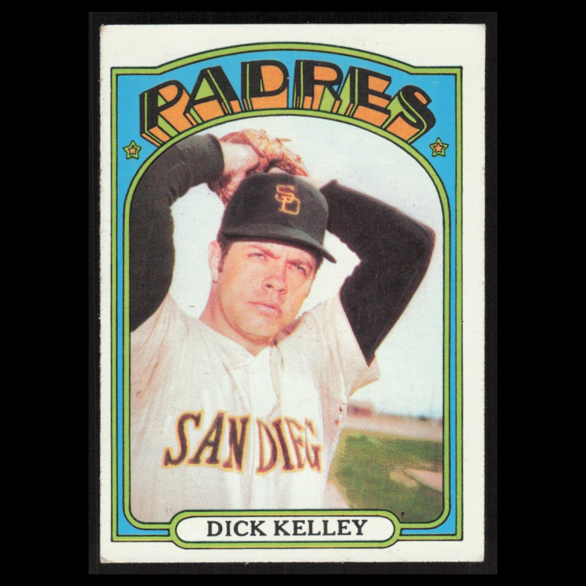 Dick Kelley #412 1972 Topps San Diego Padres Baseball Card MLB EX