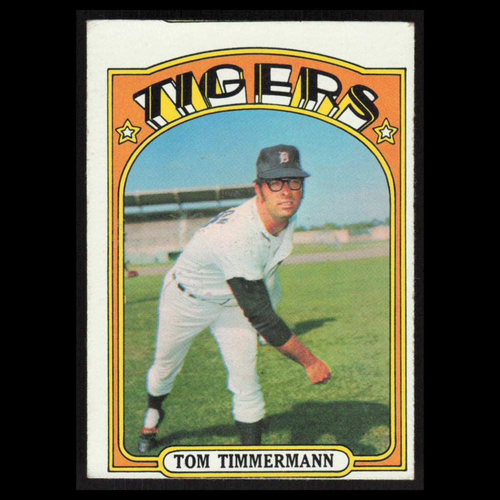 Tom Timmermann #239 1972 Topps Detroit Tigers Baseball Card MLB EX
