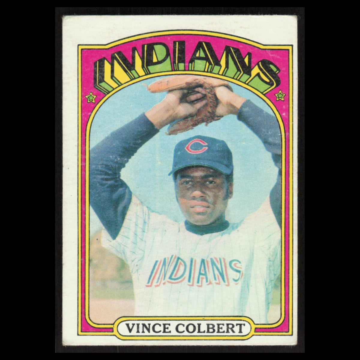 Vince Colbert #84 1972 Topps Cleveland Indians Baseball Card MLB EX