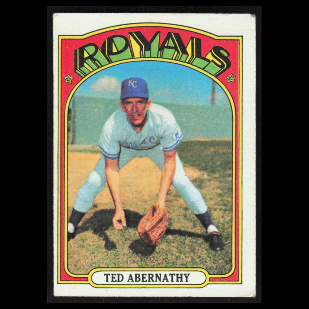Ted Abernathy #519 1972 Topps Kansas City Royals Baseball Card MLB EX