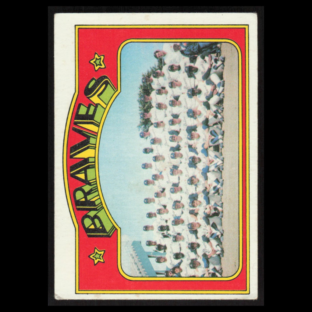 Team Card #21 1972 Topps Atlanta Braves Baseball Card MLB EX