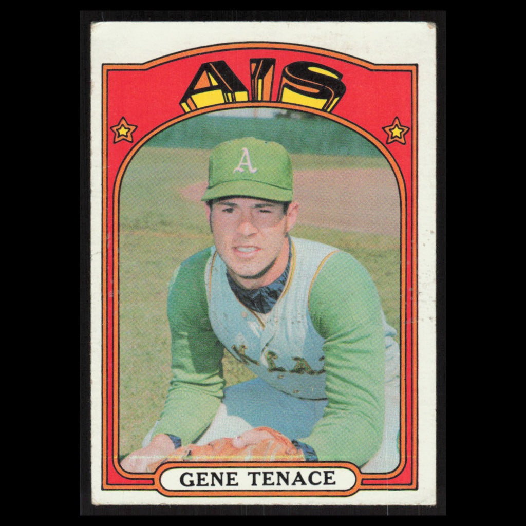 Gene Tenace #189 1972 Topps Oakland Athletics Baseball Card MLB EX