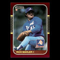 Rick Mahler #41 1987 Donruss Opening Day Atlanta Braves Baseball Card MLB NM